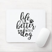 犬と暮らすのは犬の目的引用文 マウスパッド (マウス)