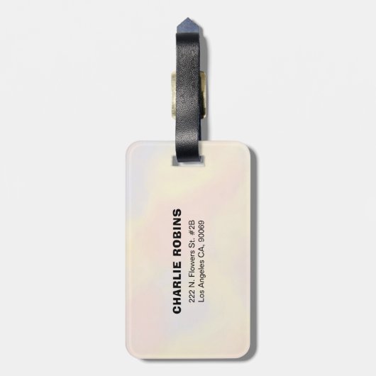 犬と本の好き ラゲッジタグ (裏面縦)