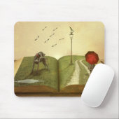 犬と本 マウスパッド (マウス)