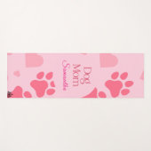 犬と母のカスタマイズ可能 ヨガマット (正面(横))