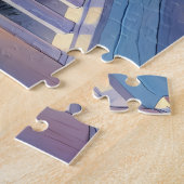 犬と海を望む月光の海岸のポーチ ジグソーパズル (側面)