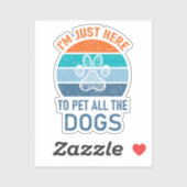 犬と犬の愛人を飼うために来たばかりだおもしろい シール (シート)