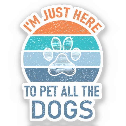 犬と犬の愛人を飼うために来たばかりだおもしろい シール (正面)