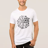 犬と犬の愛犬との生活がより良い トライブレンドＴシャツ (正面)