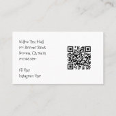 犬と犬の骨パターン犬のグルーミングスパ 名刺 (裏面)