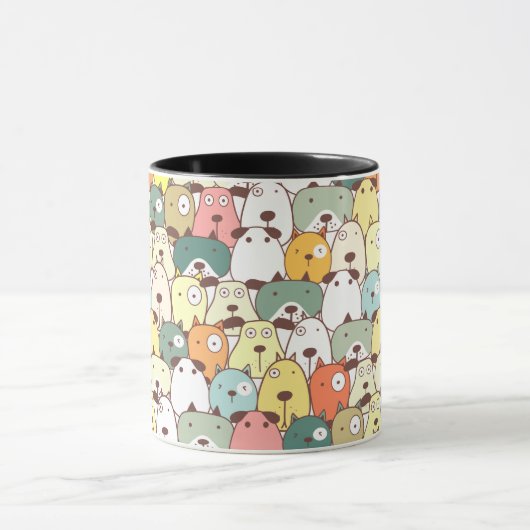 犬と犬 マグカップ (中央)