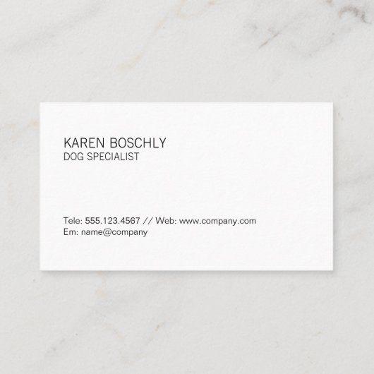 犬と犬 名刺 (裏面)