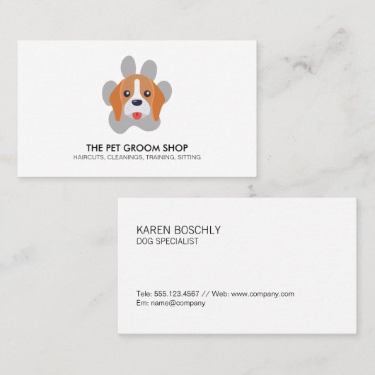犬と犬 名刺 (正面/裏面)