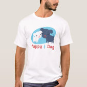 犬と犬 Tシャツ (正面)