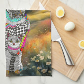 犬と猫がキッチンタオルを買わない キッチンタオル (四つ折り)