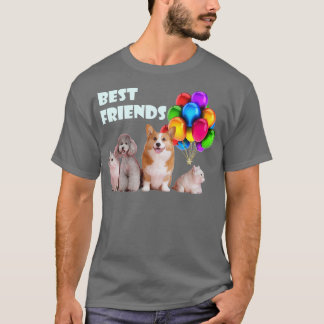 犬と猫が大好き犬と猫 Tシャツ