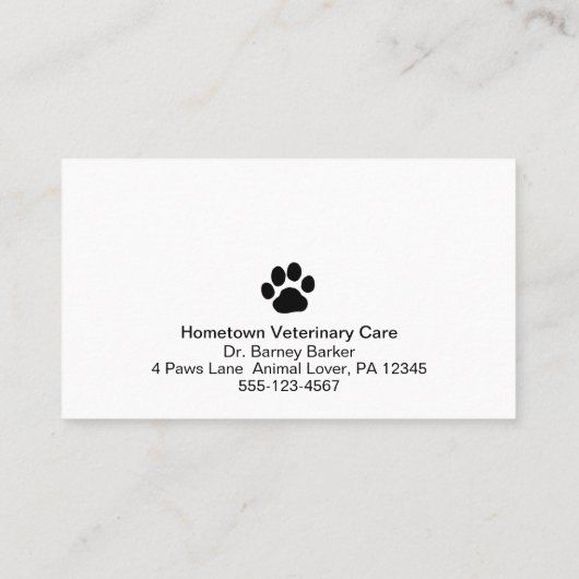 犬と猫のかわいい動物の気にアポイントメント 名刺 (裏面)