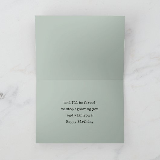 犬と猫のすべての行事はあなたを無視 カード (内部)