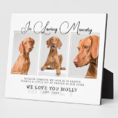 犬と猫のための3フォトペットロスの贈り物 – Pet Memorial フォトプラーク (側面)
