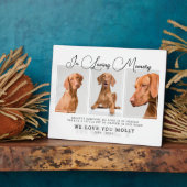 犬と猫のための3フォトペットロスの贈り物 – Pet Memorial フォトプラーク (側面)