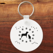 犬と猫のキーチェーン キーホルダー (正面)