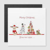 犬と猫のクリスマスギフトツリー (正面/裏面)