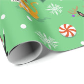 犬と猫のクリスマス紙 ラッピングペーパー (ロールコーナー)