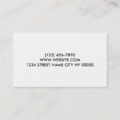 犬と猫のグルーミングサービス 名刺 (裏面)