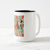 犬と猫のコーヒーマグ ツートーンマグカップ (正面右)