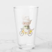 犬と猫のサイクリングby the sea タンブラーグラス (裏面)