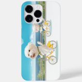 犬と猫のサイクリングby the sea Case-Mate iPhoneケース (裏面)