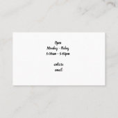 犬と猫のデザイン動物クリニックの名刺 名刺 (裏面)