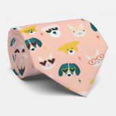 犬と猫のバレンタインデー ネクタイ (ロール)