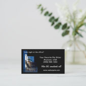 犬と猫のホームアローン真夜中ペットシッター 名刺 (スタンド正面)