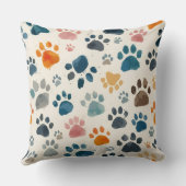 犬と猫のポープリント クッション (裏面)