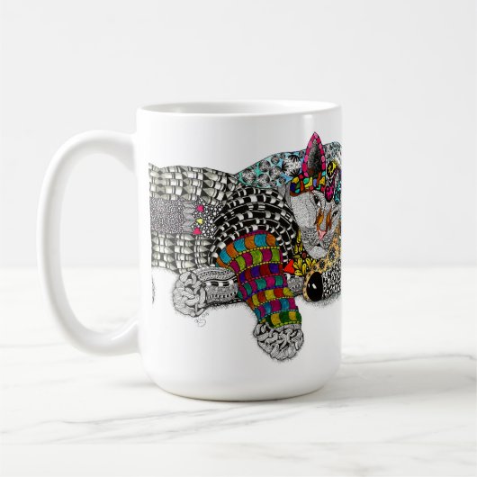 犬と猫のマグを買わない コーヒーマグカップ (左)