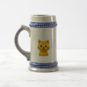 犬と猫のマグカップ ビールジョッキ (左)