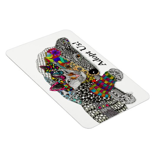 犬と猫のマグネット3"x4" マグネット (右側)