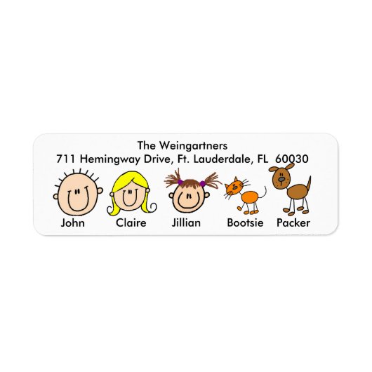 犬と猫の住所 シール (正面)