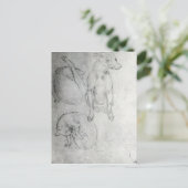 犬と猫の勉強, c.1480 ポストカード (スタンド正面)