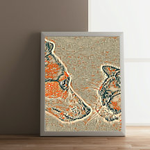 犬と猫の友情，抽象芸術