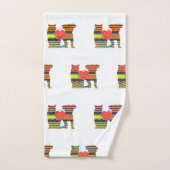 犬と猫の友最高の達バスタオオルセット バスタオルセット (ハンドタオル)