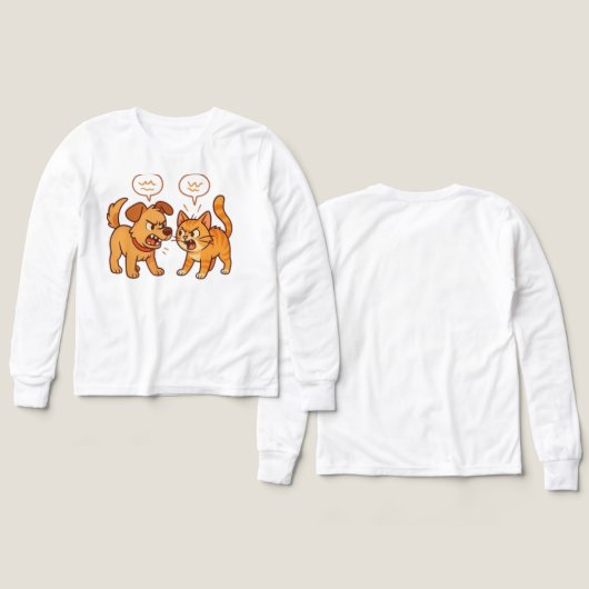 犬と猫の対立 (デザイン 正面＆背面)