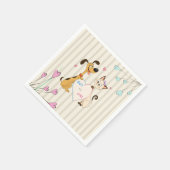犬と猫の性別発表 スタンダードカクテルナプキン (角)