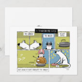 犬と猫の感謝祭の大騒動 シーズンカード (正面/裏面)