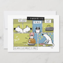 犬と猫の感謝祭の大騒動