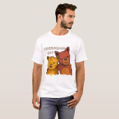 犬と猫の最高の友達 Tシャツ (正面フル)