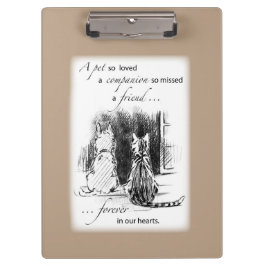 犬と猫の窓を見て、ペット悔やみや弔慰 クリップボード