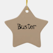 犬と猫の窓を見て、ペット悔やみや弔慰 セラミックオーナメント (裏面)