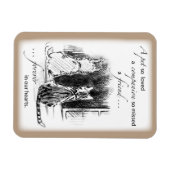 犬と猫の窓を見て、ペット悔やみや弔慰 マグネット (横)