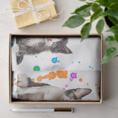 犬と猫の組み合わせを1列に分ける 薄葉紙 (ギフト)