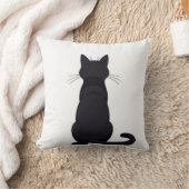 犬と猫の背後ビュー装飾用クッション クッション (ブランケット)