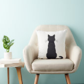 犬と猫の背後ビュー装飾用クッション クッション (椅子)