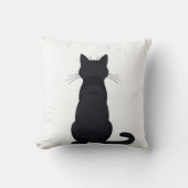 犬と猫の背後ビュー装飾用クッション クッション (正面)