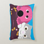 犬と猫の装飾用クッション。 アクセントクッション (正面(垂直))